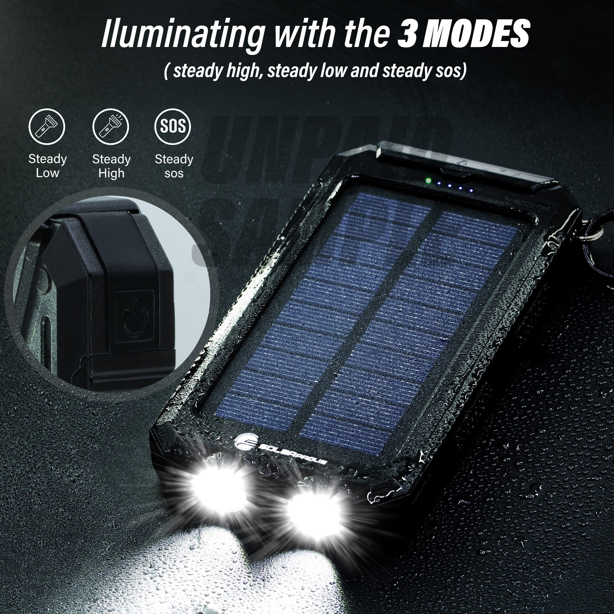 Solar portable phone charger