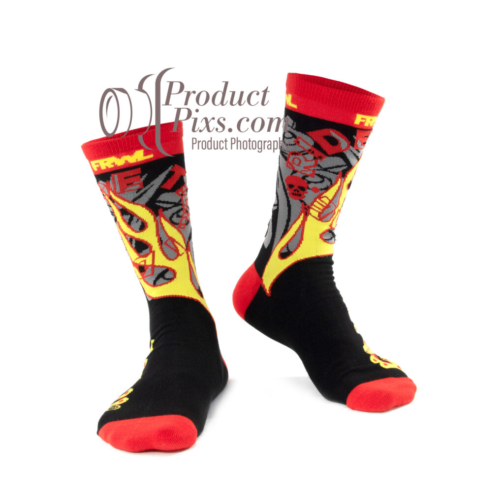 socks product photo ghost mannequin